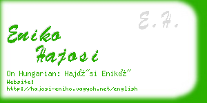 eniko hajosi business card